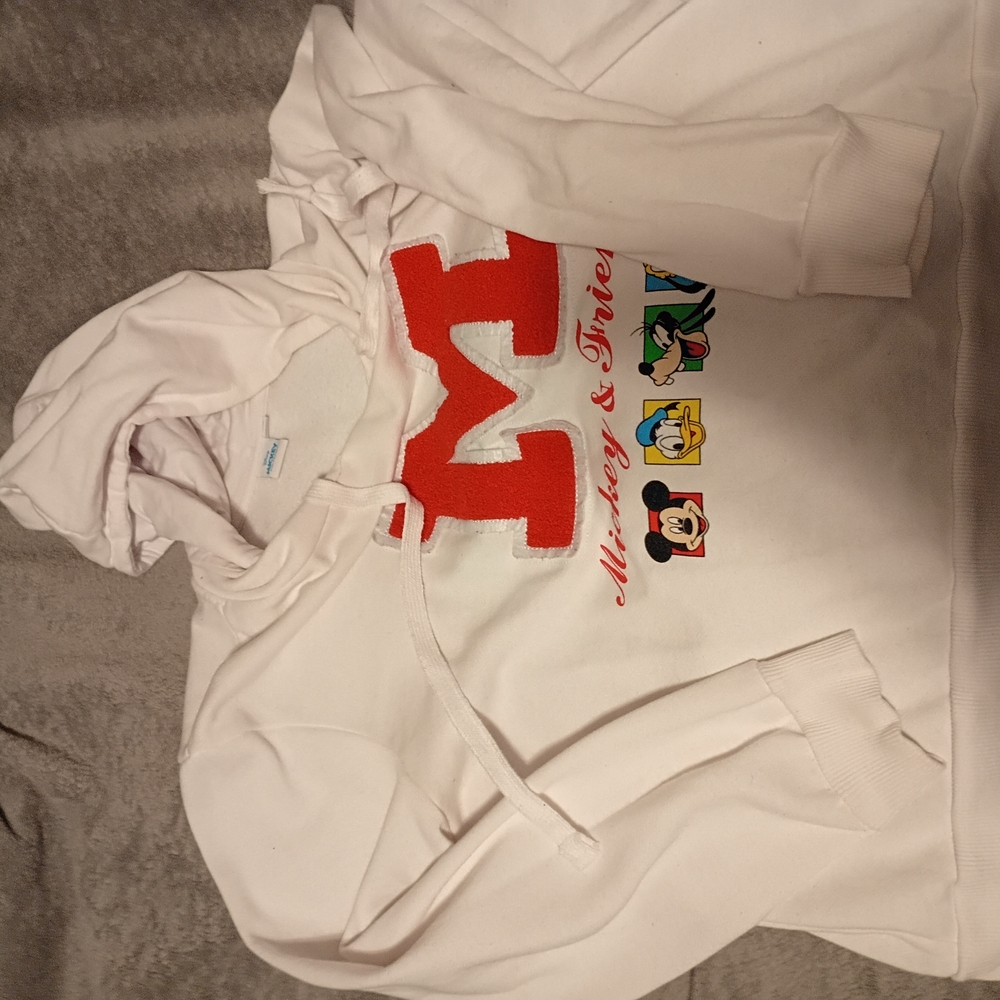 Disney Red and White Pullover Hoodie